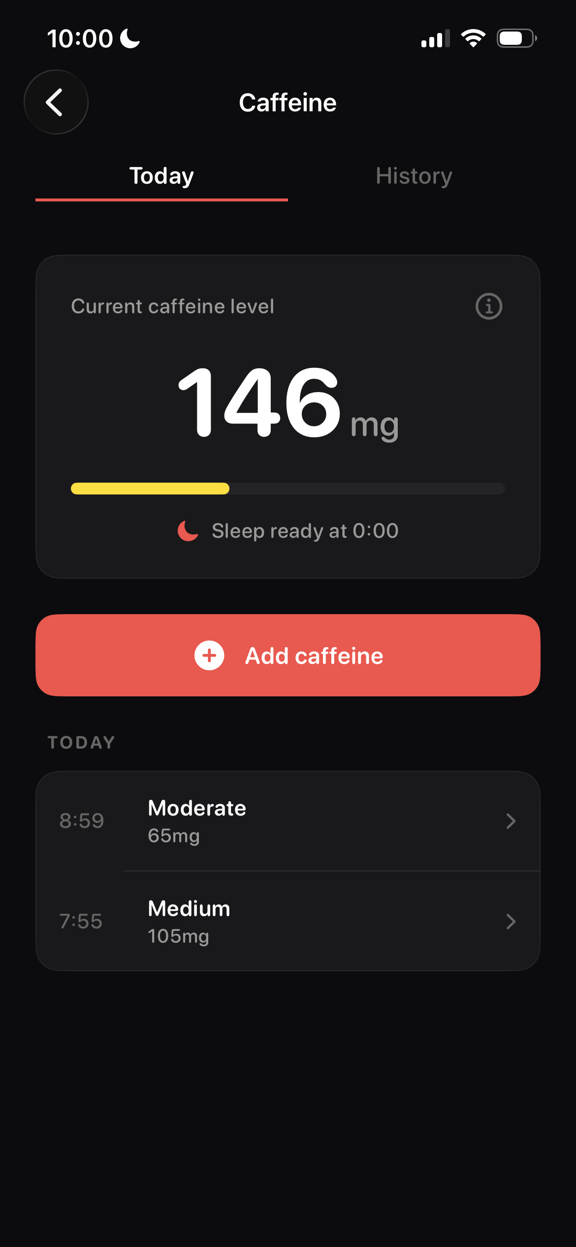 Caffeine Tracker